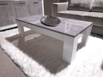 Salontafel Marknesse 126x67cm Wit/Marmer