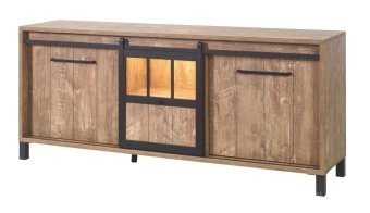 Alphen Dressoir Medium Oranje Teakhout