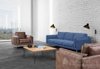 Blauwe bankstel Alverna 149cm – A-meubel