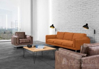Cognac bankstel Alverna 149cm – A-meubel