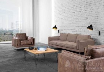 Taupe bankstel Alverna 149cm – A-meubel