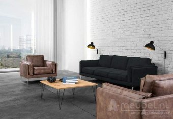 Zwarte bankstel Alverna 149cm – A-meubel
