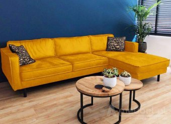 Gele loungebank Westervoort 233cm – A-meubel