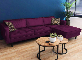 Paarse loungebank Westervoort 244cm – A-meubel