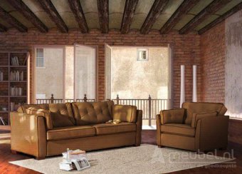 Cognac bankstel Dordrecht 200cm – A-meubel