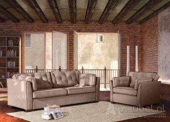 Creme bankstel Dordrecht 200cm – A-meubel
