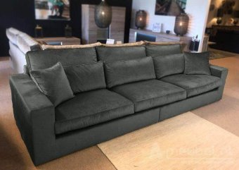 Grijze bank XL Terheijden 312cm – A-meubel