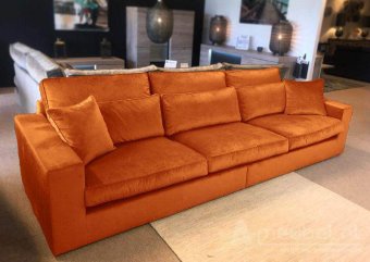 Cognac bank XL Terheijden 312cm – A-meubel