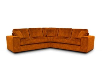 Oranje hoekbankstel Berlicum 265cm – A-meubel