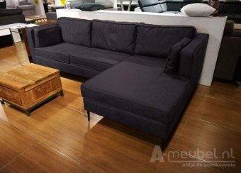 Antraciet loungebank Borne 223cm – A-meubel