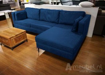 Blauwe loungebank Borne 233cm – A-meubel