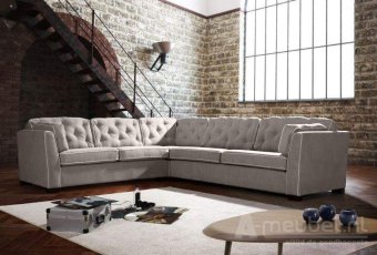 Creme hoekbankstel Dordrecht 275cm – A-meubel
