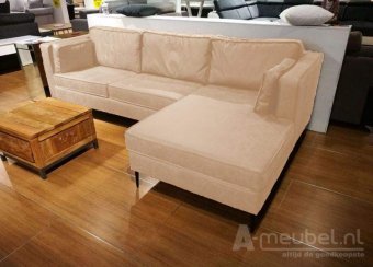 Creme loungebank Borne 223cm – A-meubel