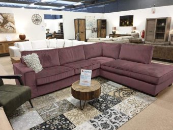 Roze hoekbank Follega 166cm – A-meubel