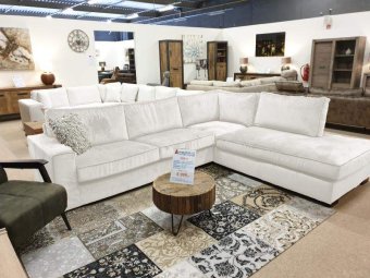 Witte hoekbank Follega 166cm – A-meubel