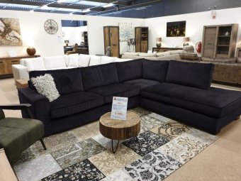 Antraciet hoekbank Follega 166cm – A-meubel