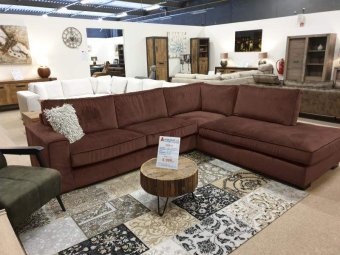Bruine hoekbank Follega 166cm – A-meubel