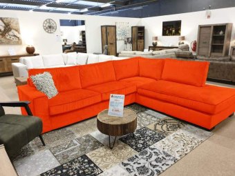 Oranje hoekbank Follega 166cm – A-meubel