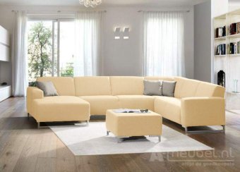Creme u-bankstel Kerkdriel 221cm – A-meubel