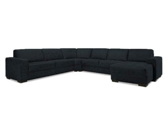 Antraciet hoekbankstel Malden 231cm – A-meubel
