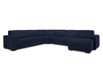 Blauwe hoekbankstel Malden 168cm – A-meubel
