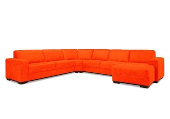 Oranje hoekbankstel Malden 168cm – A-meubel