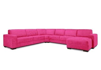 Roze hoekbankstel Malden 231cm – A-meubel