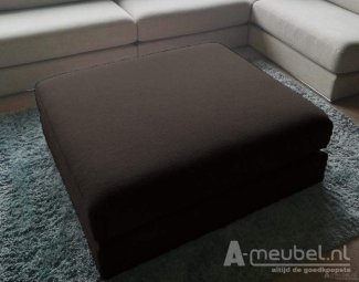 Bruine hocker Amersfoort Pouffe 113x103cm – A-meubel