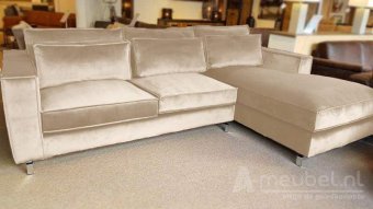 Creme loungebank Indijk 199cm – A-meubel