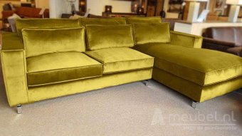 Gele loungebank Indijk 199cm – A-meubel