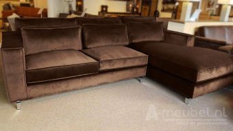 Bruine loungebank Indijk 199cm – A-meubel