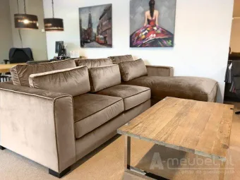 Beige loungebank Amsterdam 292cm – A-meubel