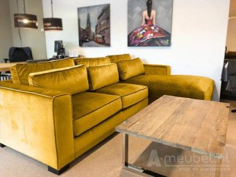 Gele loungebank Amsterdam 292cm – A-meubel
