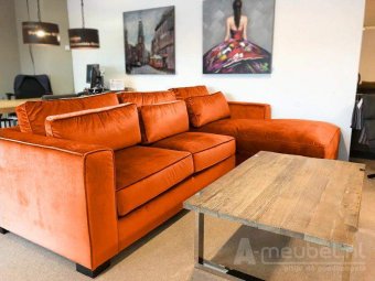 Oranje loungebank Amsterdam 292cm – A-meubel
