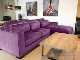 Paarse loungebank Amsterdam 292cm – A-meubel