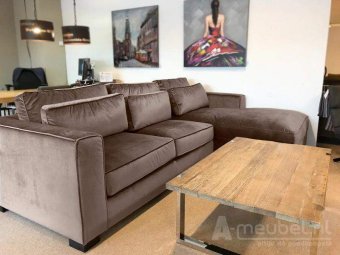 Taupe loungebank Amsterdam 292cm – A-meubel