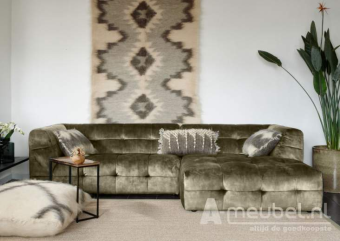 Beige loungebank Castricum 287cm – A-meubel