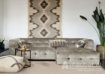 Creme loungebank Castricum 189cm – A-meubel