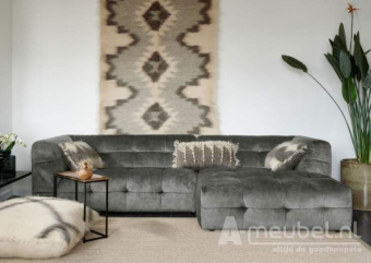 Grijze loungebank Castricum 189cm – A-meubel