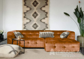 Oranje loungebank Castricum 189cm – A-meubel