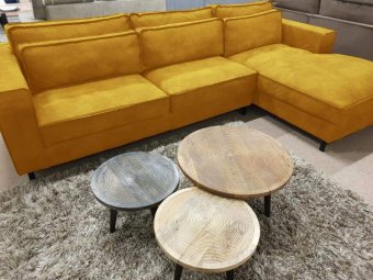 Gele loungebank Ilpendam 199cm – A-meubel