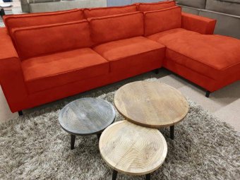 Oranje loungebank Ilpendam 199cm – A-meubel