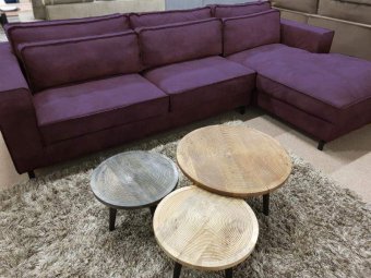 Paarse loungebank Ilpendam 199cm – A-meubel