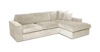 Creme loungebank Leiden 232cm – A-meubel