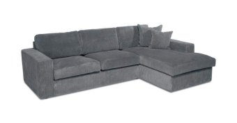 Grijze loungebank Leiden 232cm – A-meubel