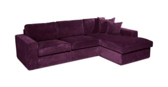 Paarse loungebank Leiden 232cm – A-meubel