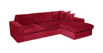 Rode loungebank Leiden 232cm – A-meubel