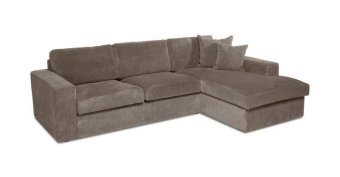 Taupe loungebank Leiden 232cm – A-meubel