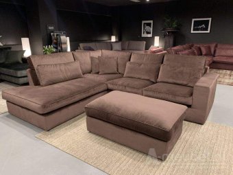 Taupe hoekbank Leusden 270cm – A-meubel