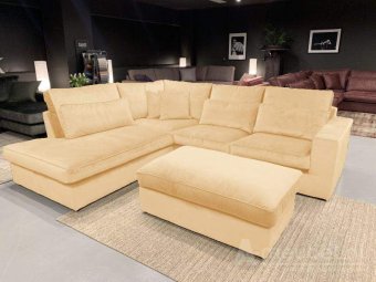 Creme hoekbank Leusden 270cm – A-meubel
